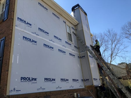 Encompass Contracting siding upgrade on brick and siding home in Statham, GA