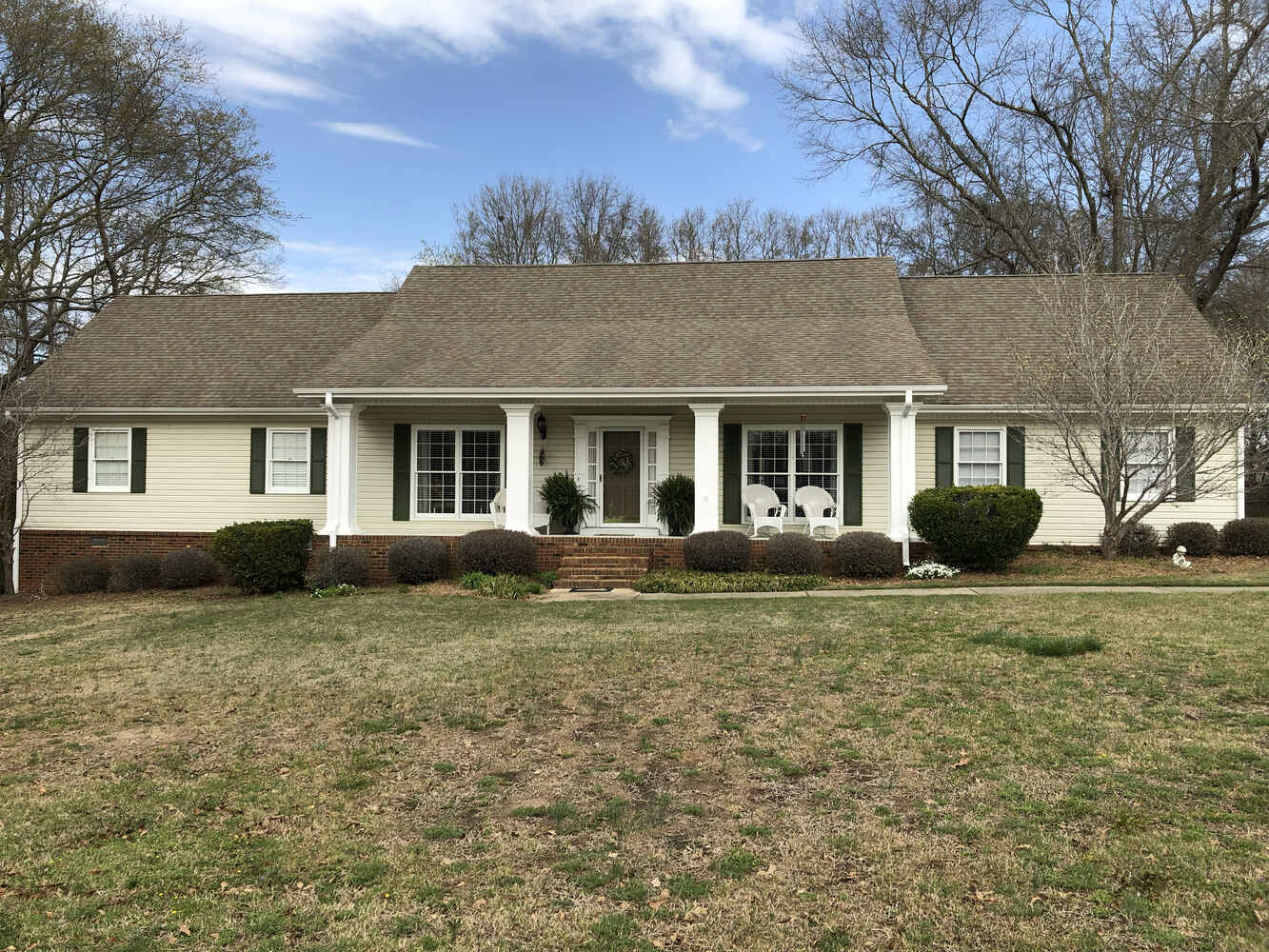 Roofing project on ranch-style home in Athens, GA by Encompass Contracting